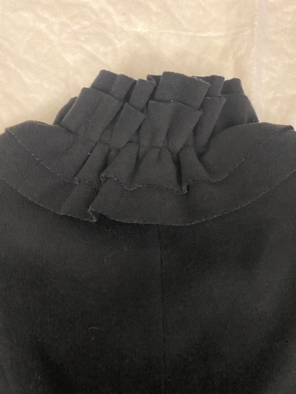 Spense Navy Ruffle Collar Blazer - Picture 5 of 9